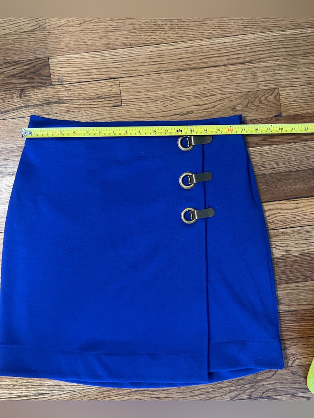 Anthropologie Blue A-Line Mini Skirt Cocktail